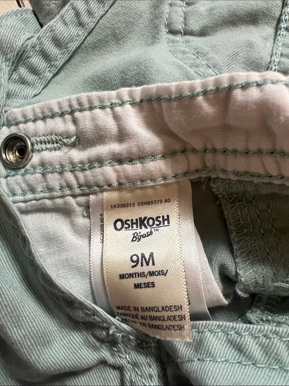 OshKosh B'gosh Toddler Light Sage Green Overalls